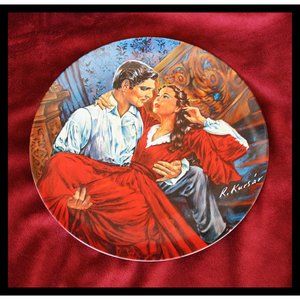 Gone With The Wind limited edition collectors plate Scarlett and Rhett - Kursay